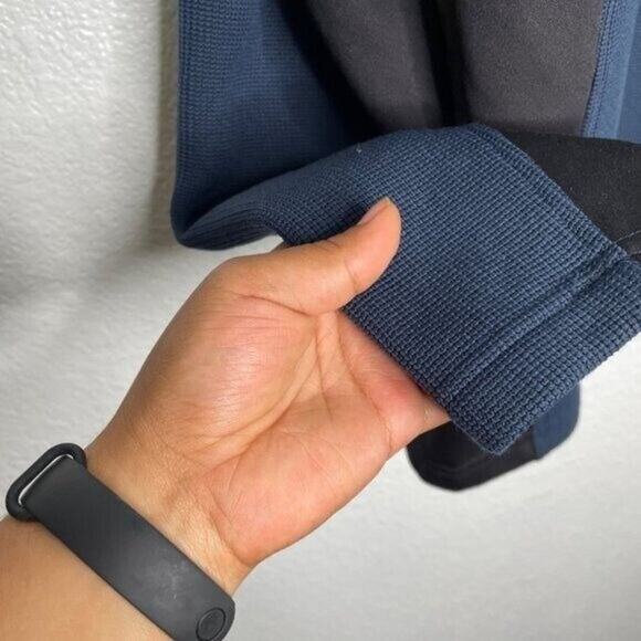 Spyder Mens Jacket Size M Blue Black Long Sleeve Full Zip Warm Color Block - Picture 9 of 16